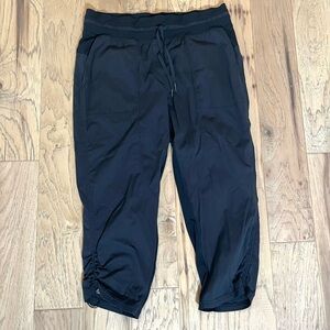 Lululemon Black Dance Studio Mid-Rise Capri Pants, size 12